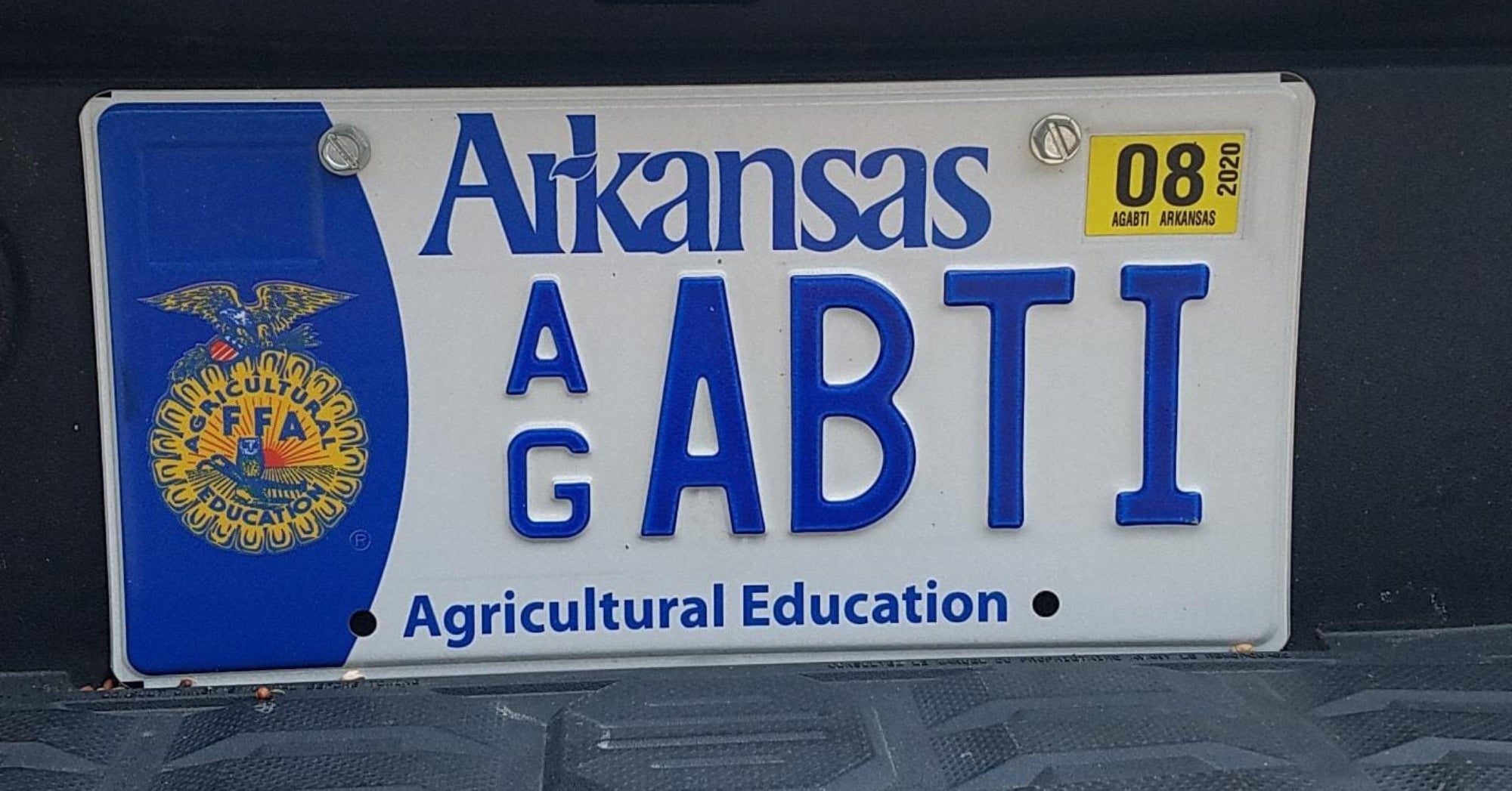 Arkansas FFA License Plate