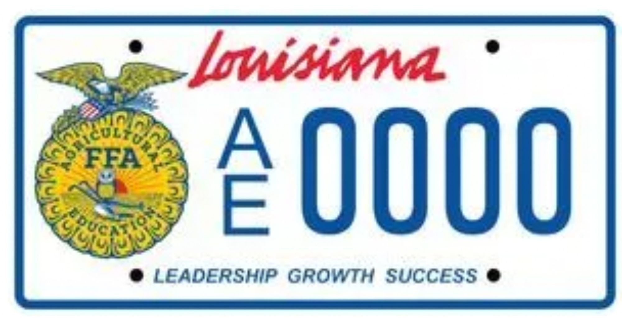 Louisiana Ag Plate